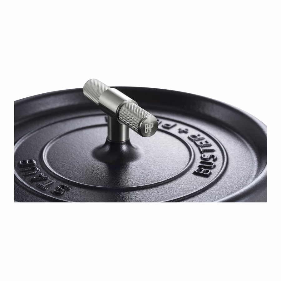 4 qt, Round, Dutch Oven Buster And Punch, Matte Black