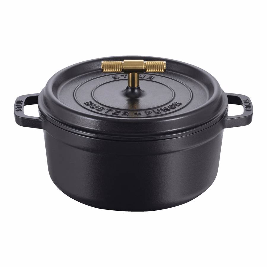 4 qt, Round, Dutch Oven Buster And Punch, Matte Black