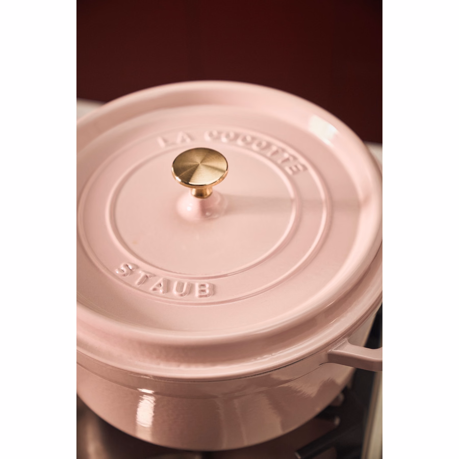 4 qt, Round, Dutch Oven, Peony Pink
