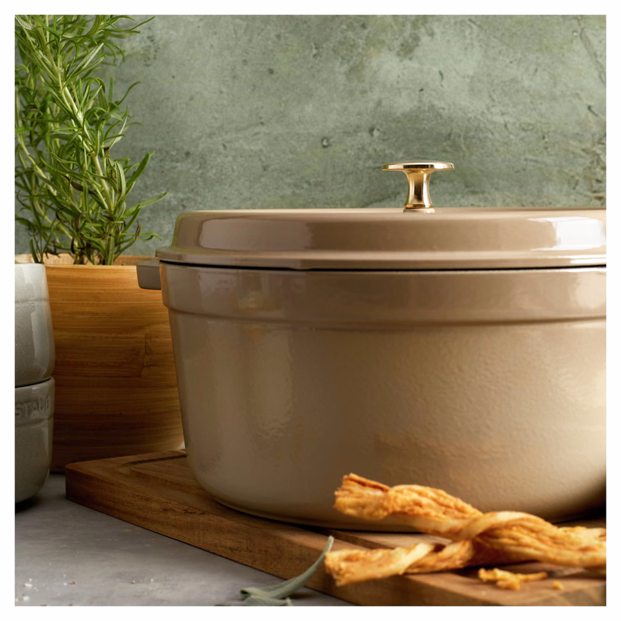 5.5 qt, Round, Dutch Oven, Sesame