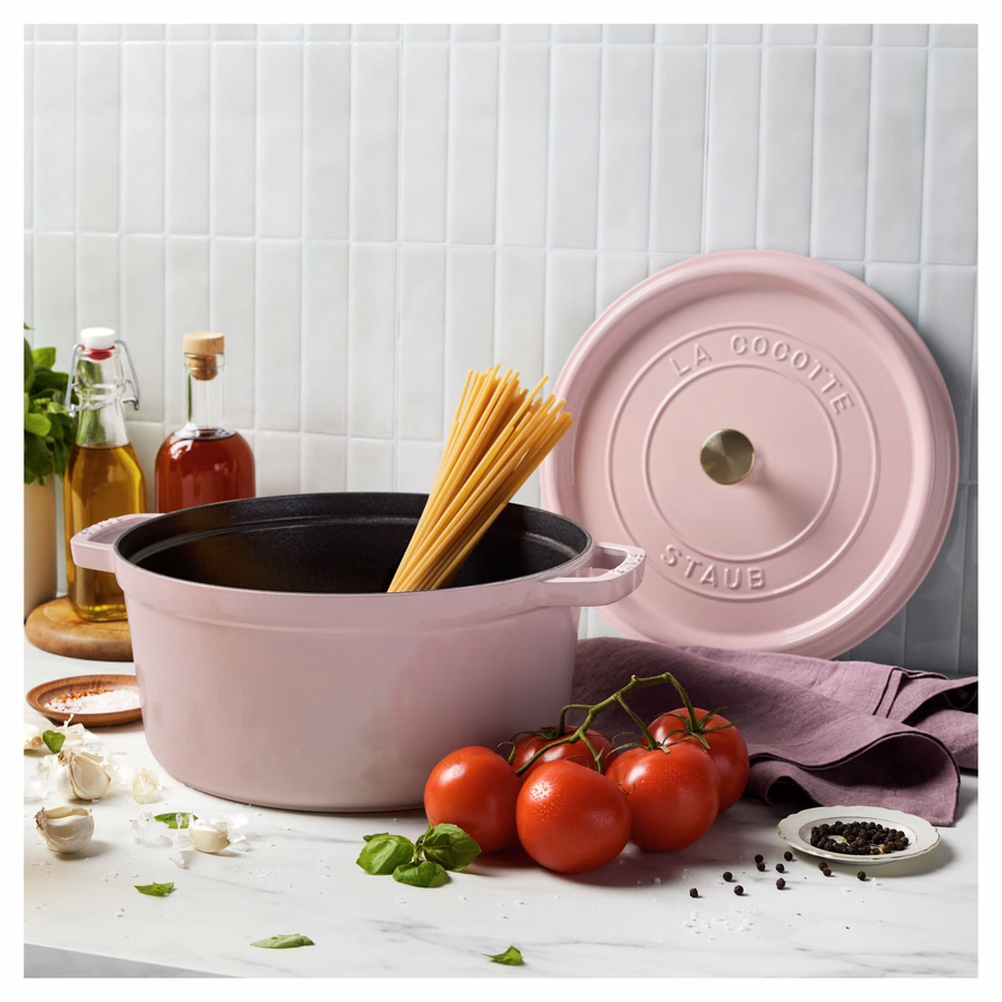 7 qt, Round, Dutch Oven, Peony Pink