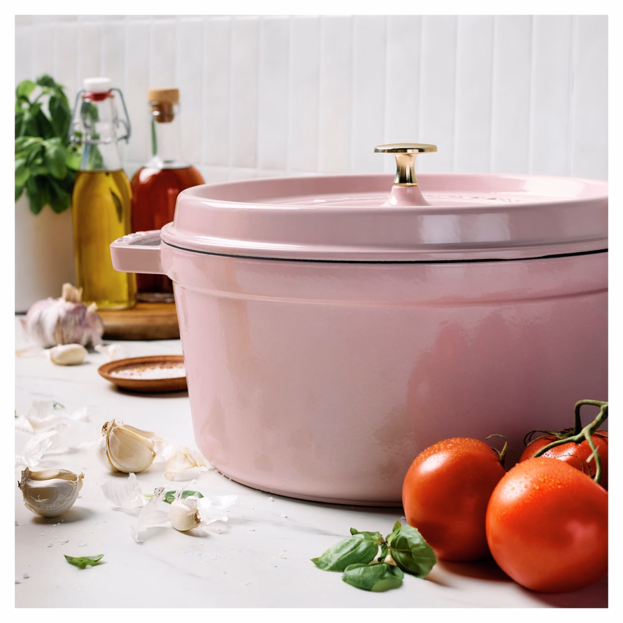 7 qt, Round, Dutch Oven, Peony Pink