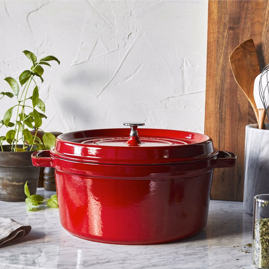 4 qt, Round, Dutch Oven, Cherry