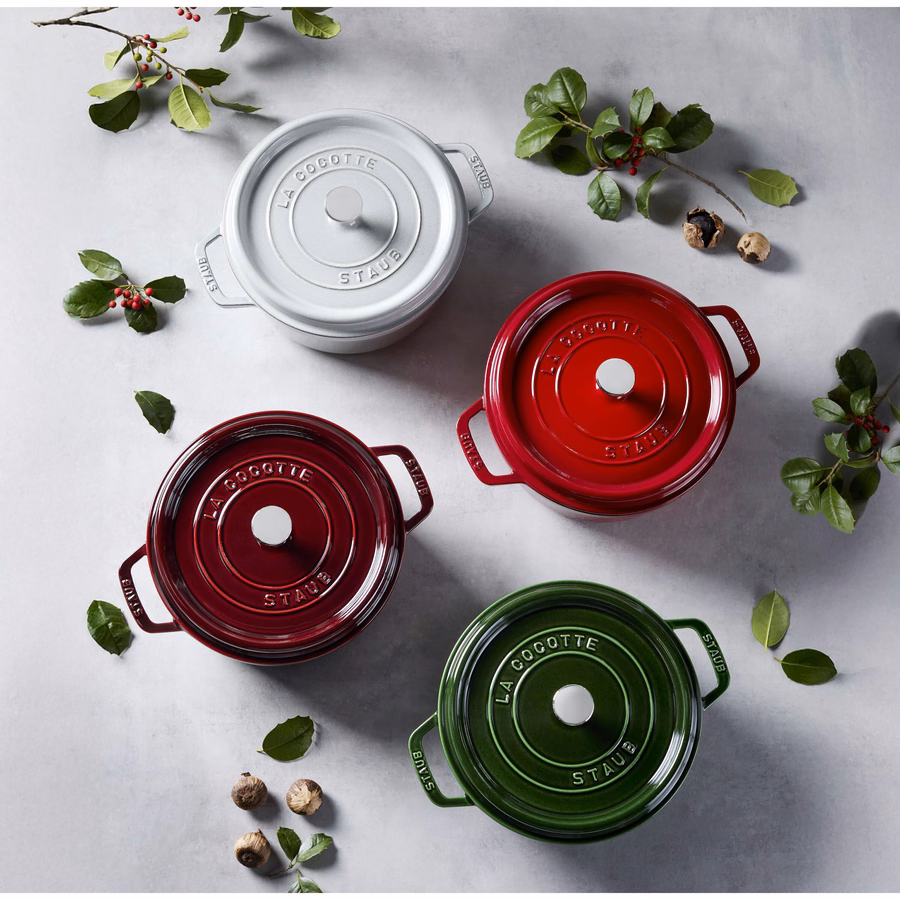 4 qt, Round, Dutch Oven, Cherry