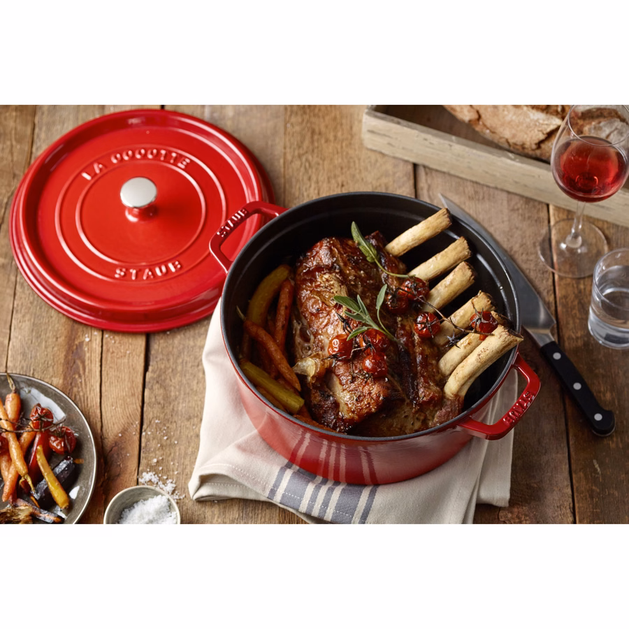 9 qt, Round, Dutch Oven, Cherry
