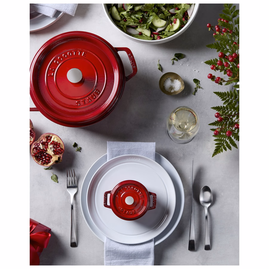 5.5 qt, Round, Dutch Oven, Cherry