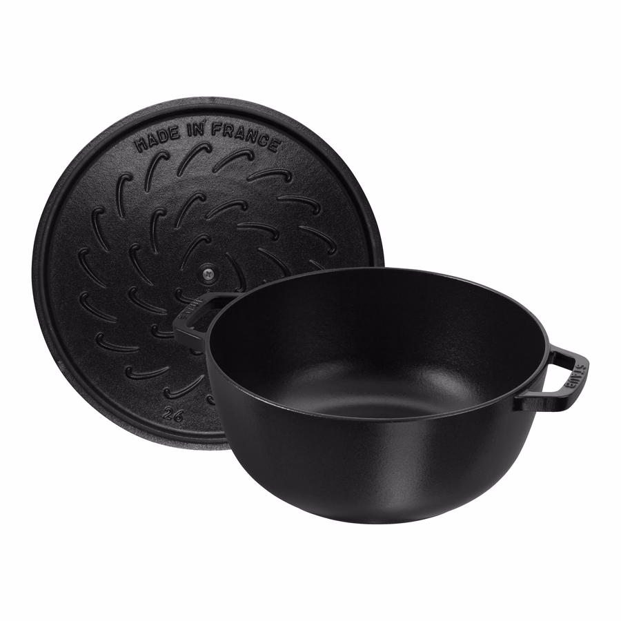 5 qt, Essential French Oven with Horse Lid, Matte Black