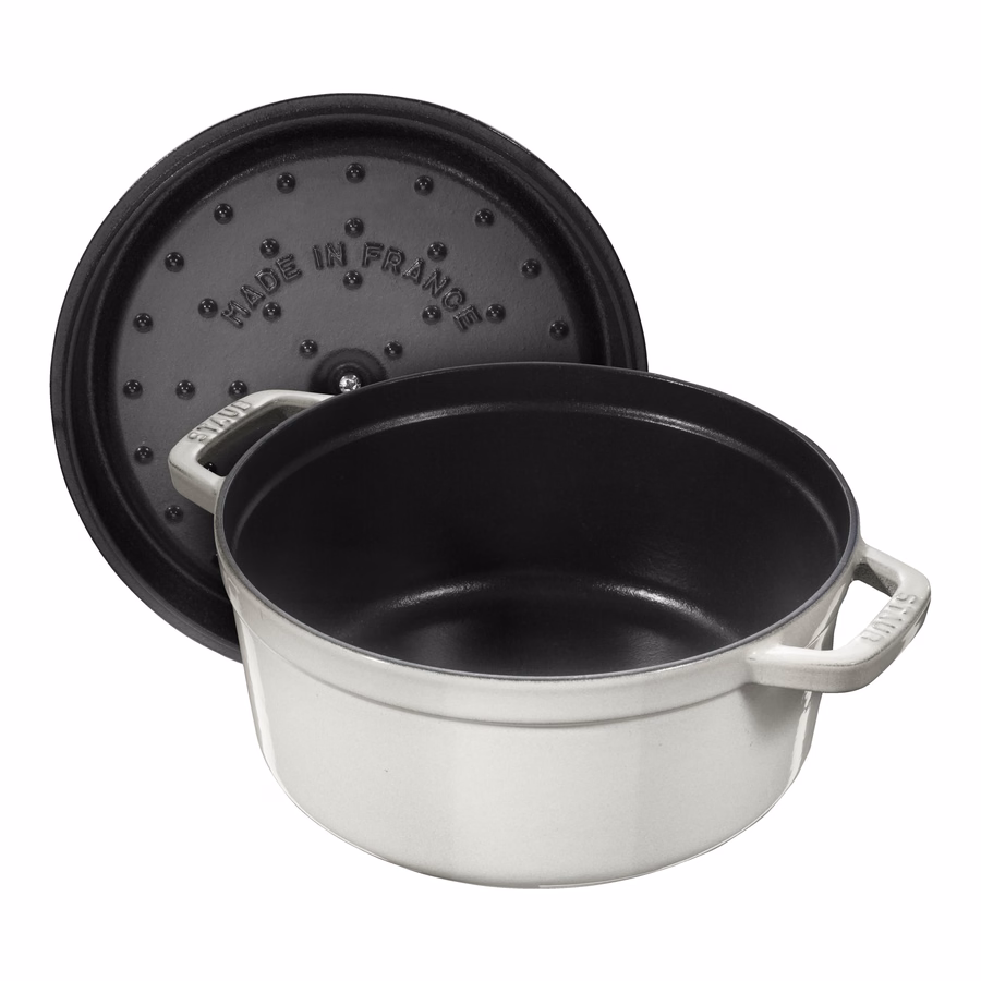 2.75 qt, Round, Dutch Oven, White Truffle