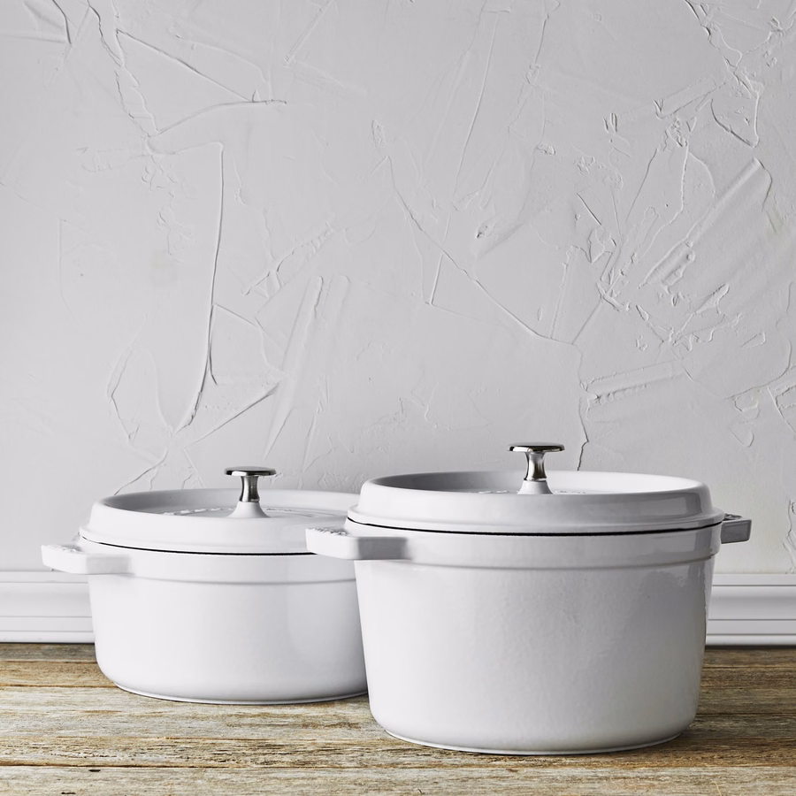 4 qt, Round, Dutch Oven, Pure White