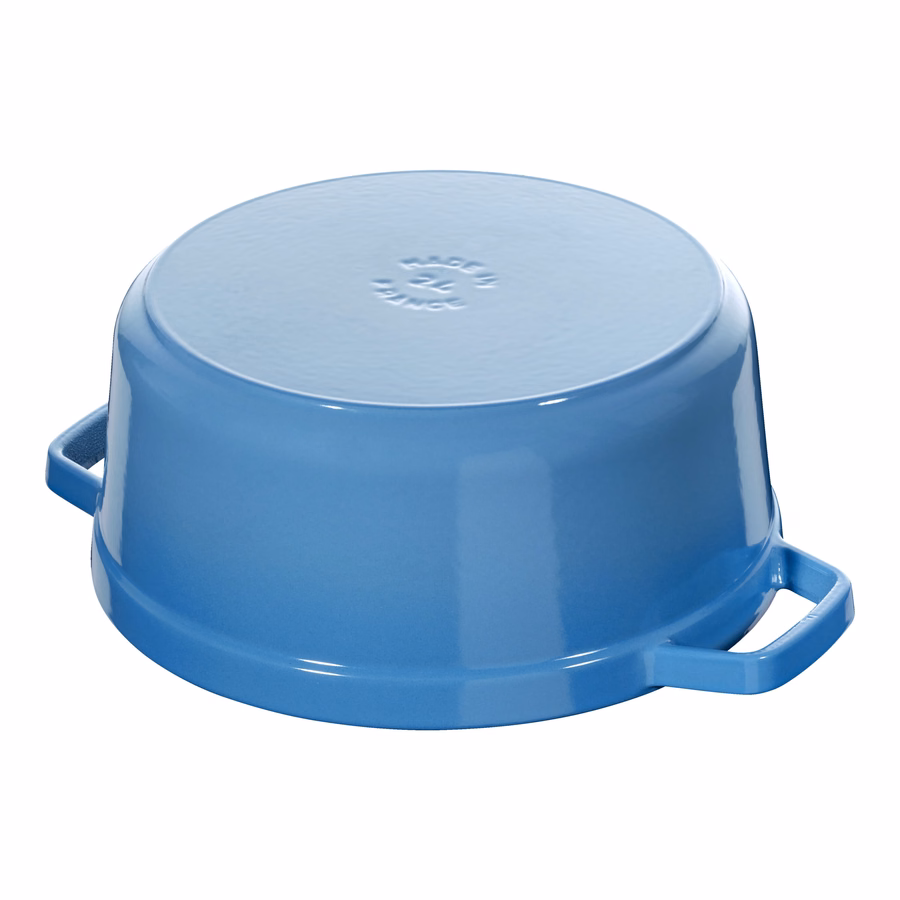 4 qt, Round, Cocotte, French Blue