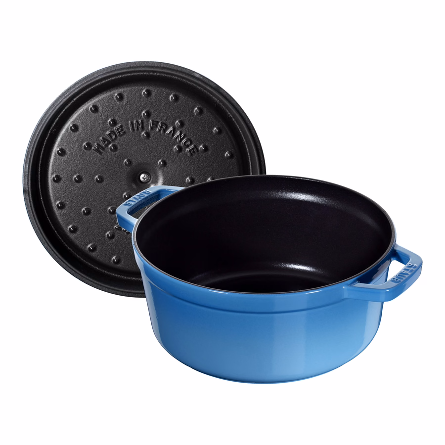 4 qt, Round, Cocotte, French Blue