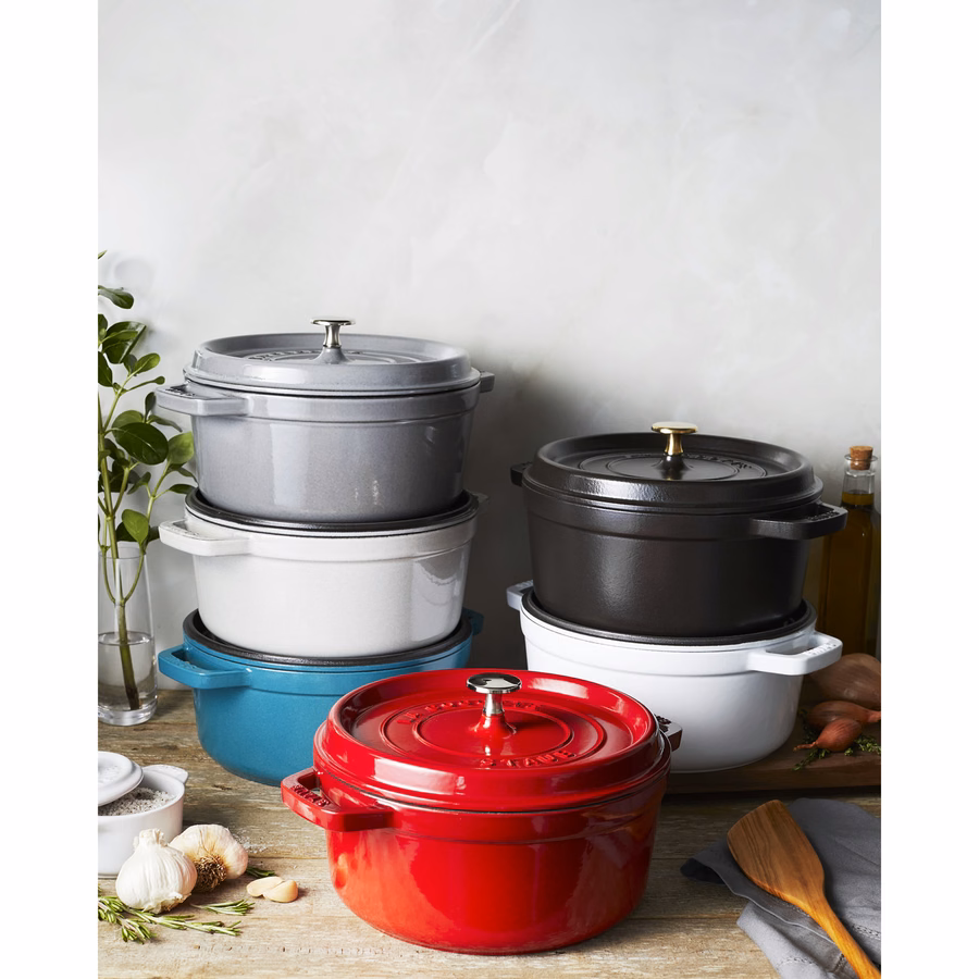 4 qt, Round, Cocotte, French Blue