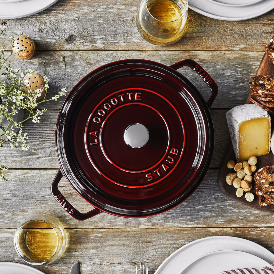 4 qt, Round, Dutch Oven, Grenadine