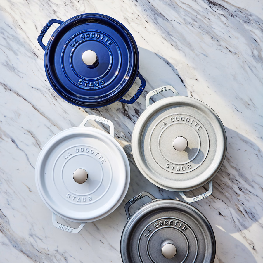4 qt, Round, Dutch Oven, Dark Blue