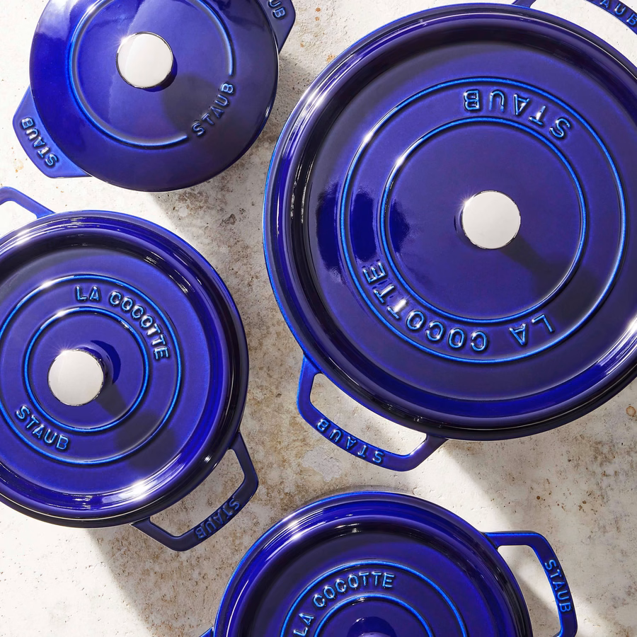 4 qt, Round, Dutch Oven, Dark Blue