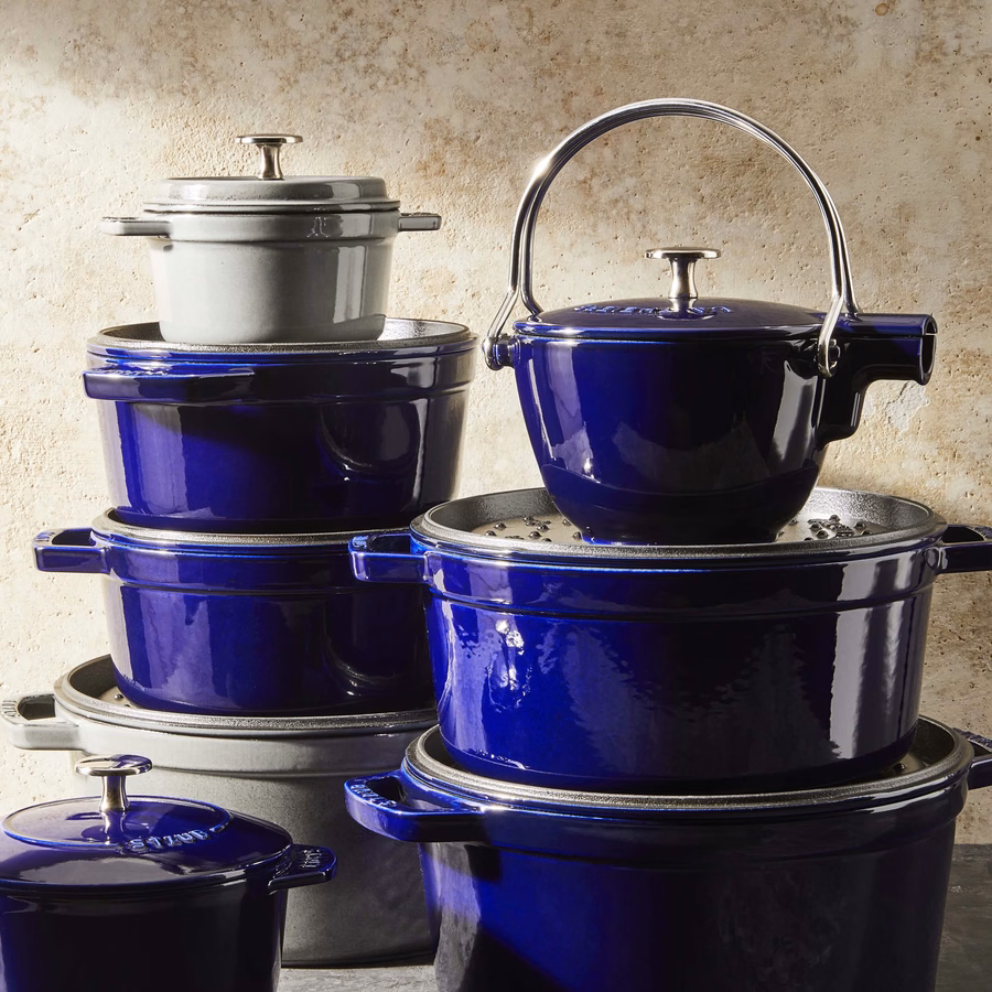 4 qt, Round, Dutch Oven, Dark Blue