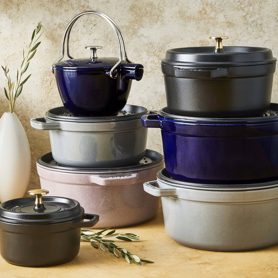 4 qt, Round, Dutch Oven, Dark Blue