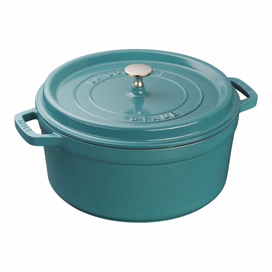 5.5 qt, Round, Dutch Oven, Turquoise