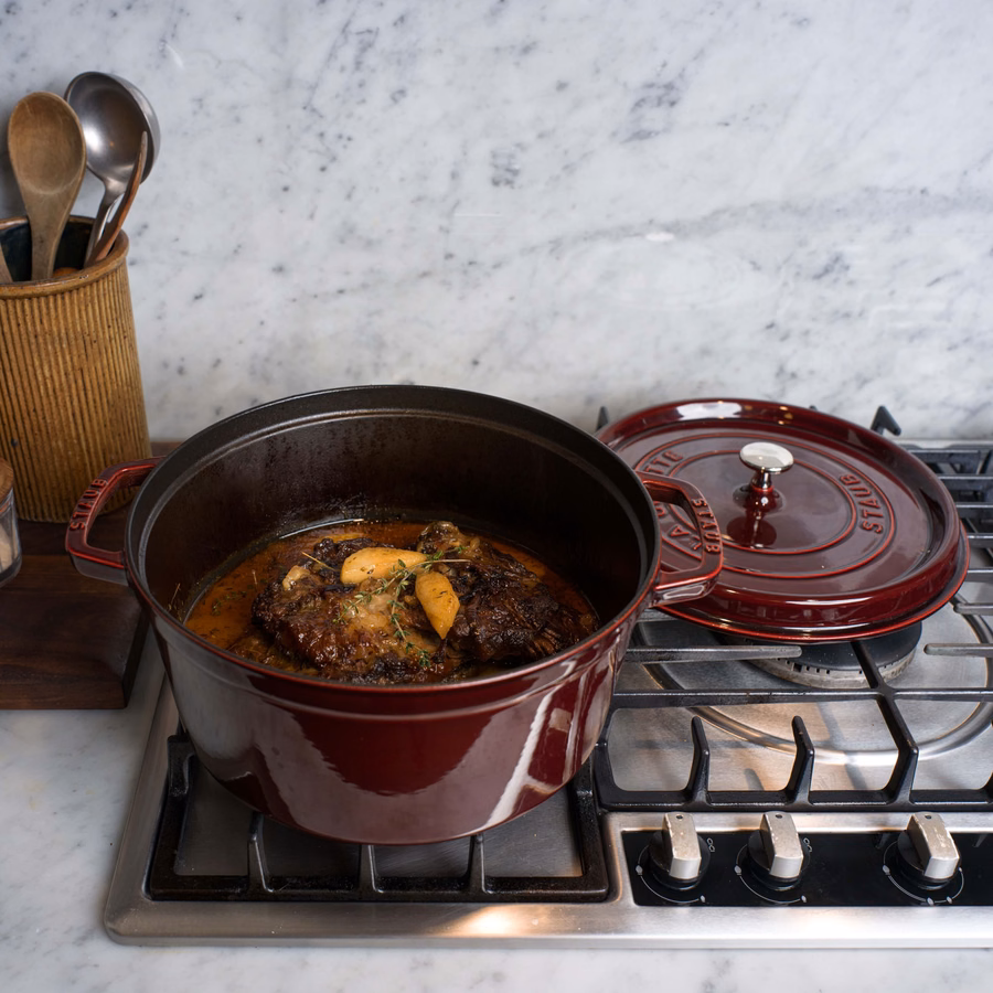 5.5 qt, Round, Dutch Oven, Grenadine
