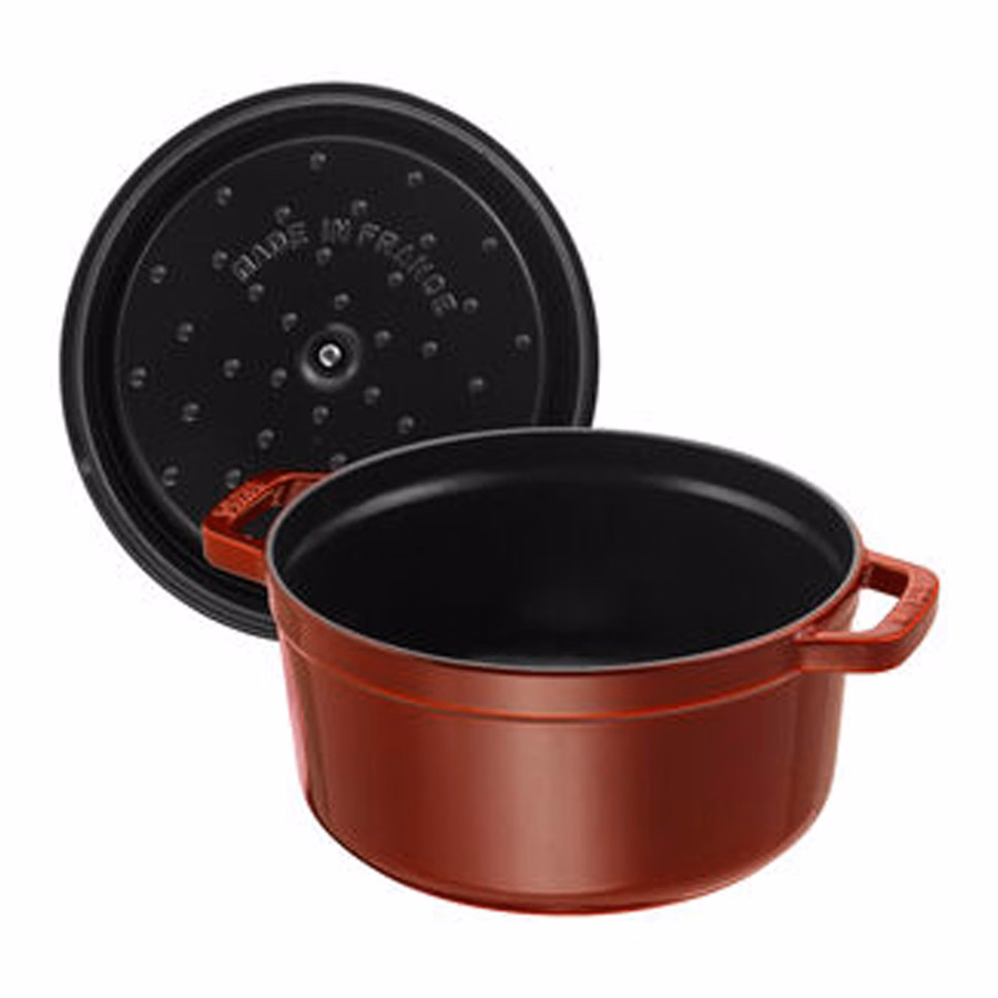 7 qt, Round, Dutch Oven, Grenadine