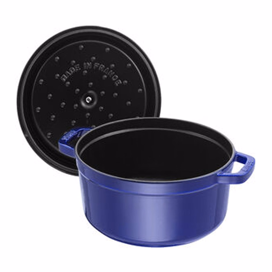 9 qt, Round, Dutch Oven, Dark Blue