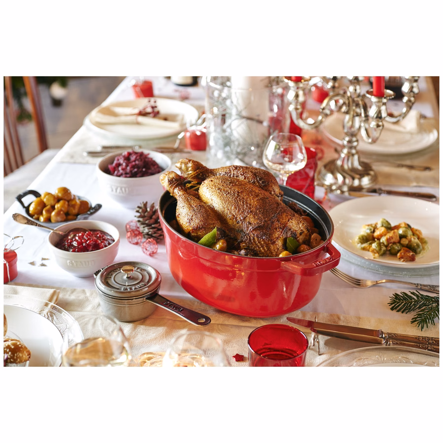 5.75 qt, Oval, Dutch Oven, Cherry