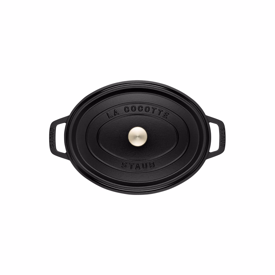 5.75 qt, Oval, Dutch Oven, Matte Black