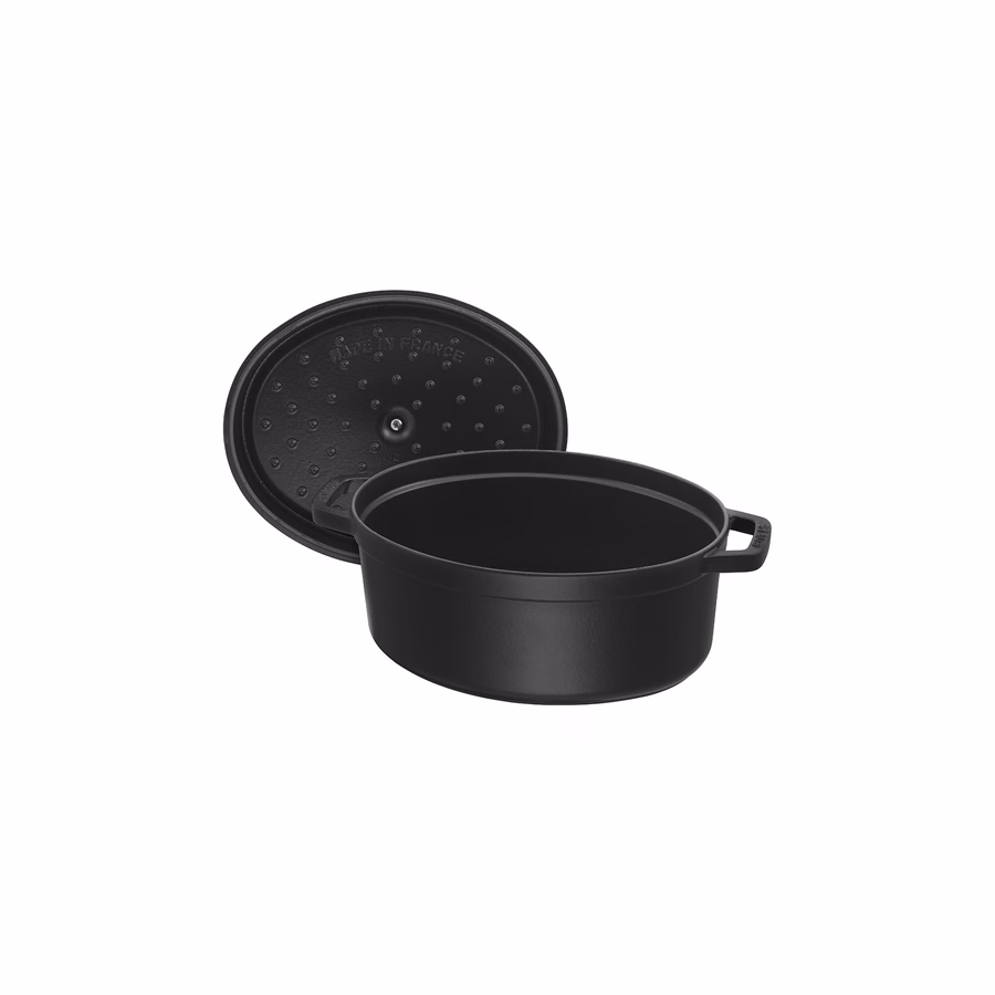 5.75 qt, Oval, Dutch Oven, Matte Black