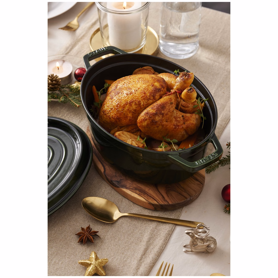 5.75 qt, Oval, Dutch Oven, Basil