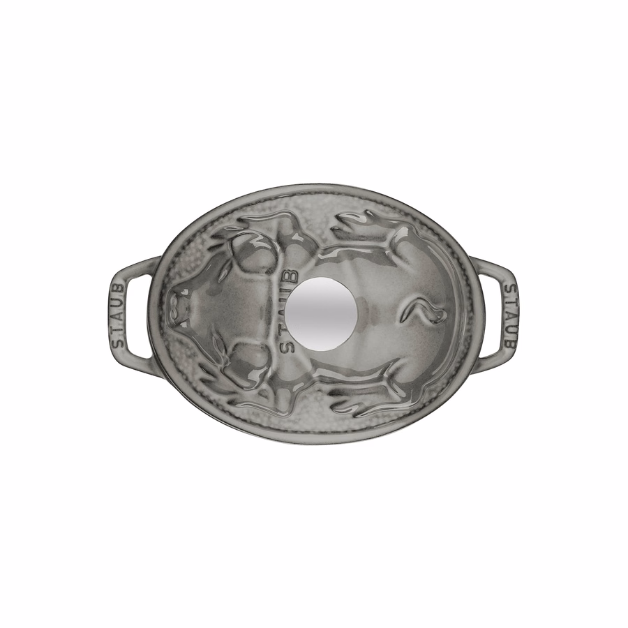 1 qt, Oval, Pig Dutch Oven, Graphite Grey