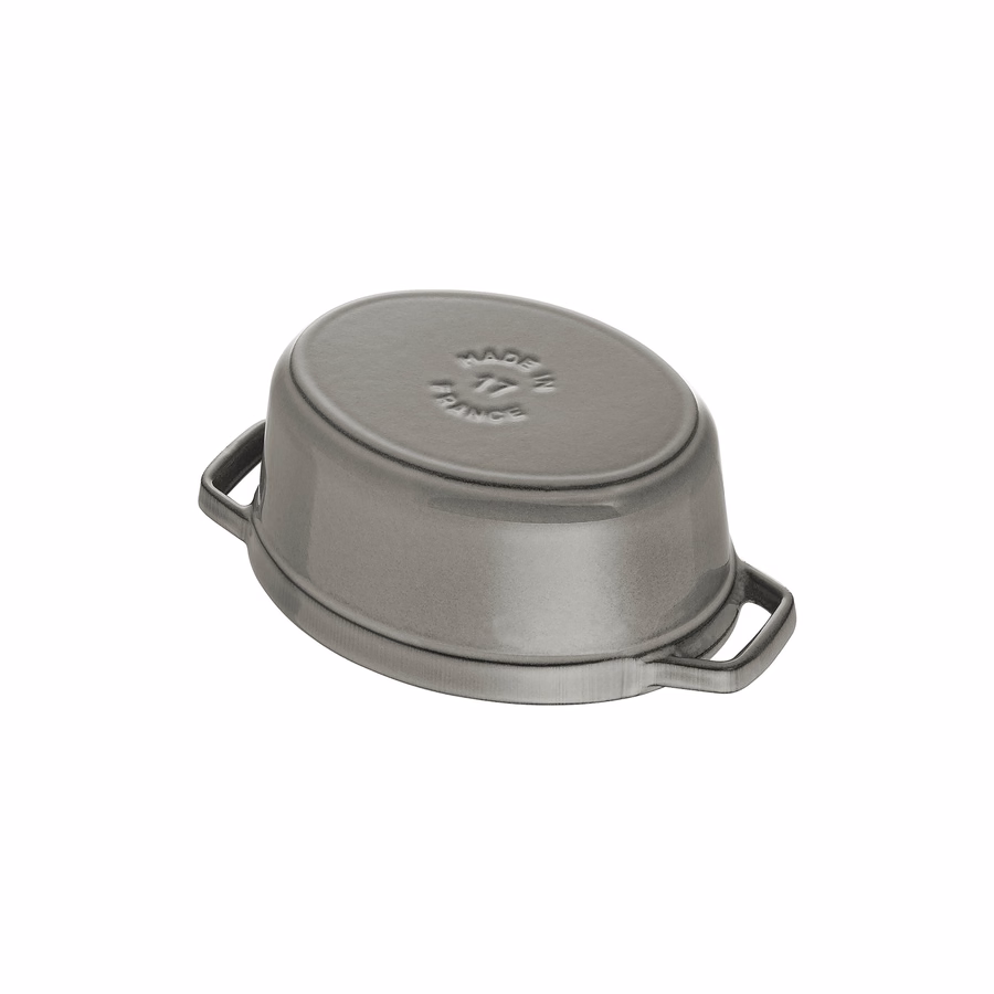 1 qt, Oval, Pig Dutch Oven, Graphite Grey