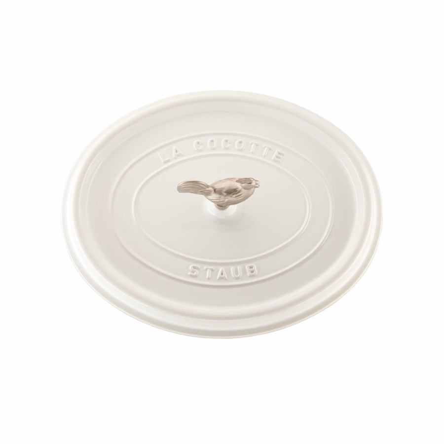 5.75 qt, Oval, Coq Au Vin Dutch Oven, Pure White