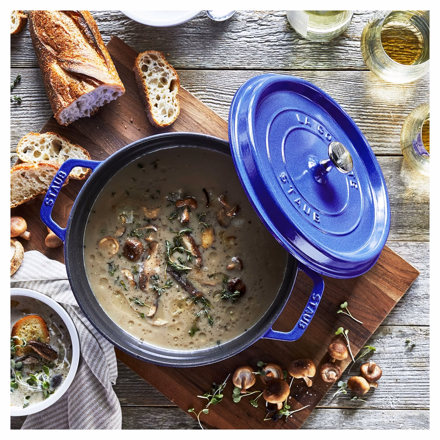 5 qt, Round, Tall Dutch Oven, Blueberry