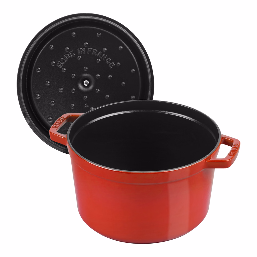 5 qt, Round, Dutch Oven Deep, Cherry - Factory Second