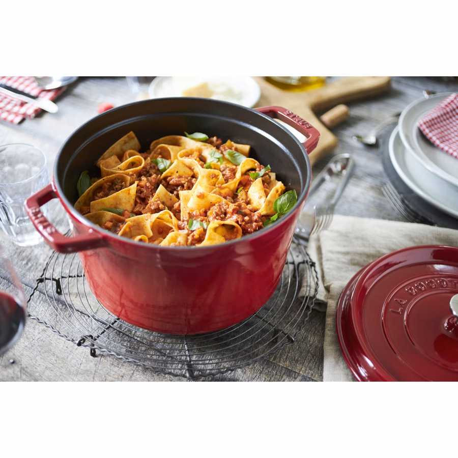 5 qt, Round, Dutch Oven Deep, Cherry - Factory Second