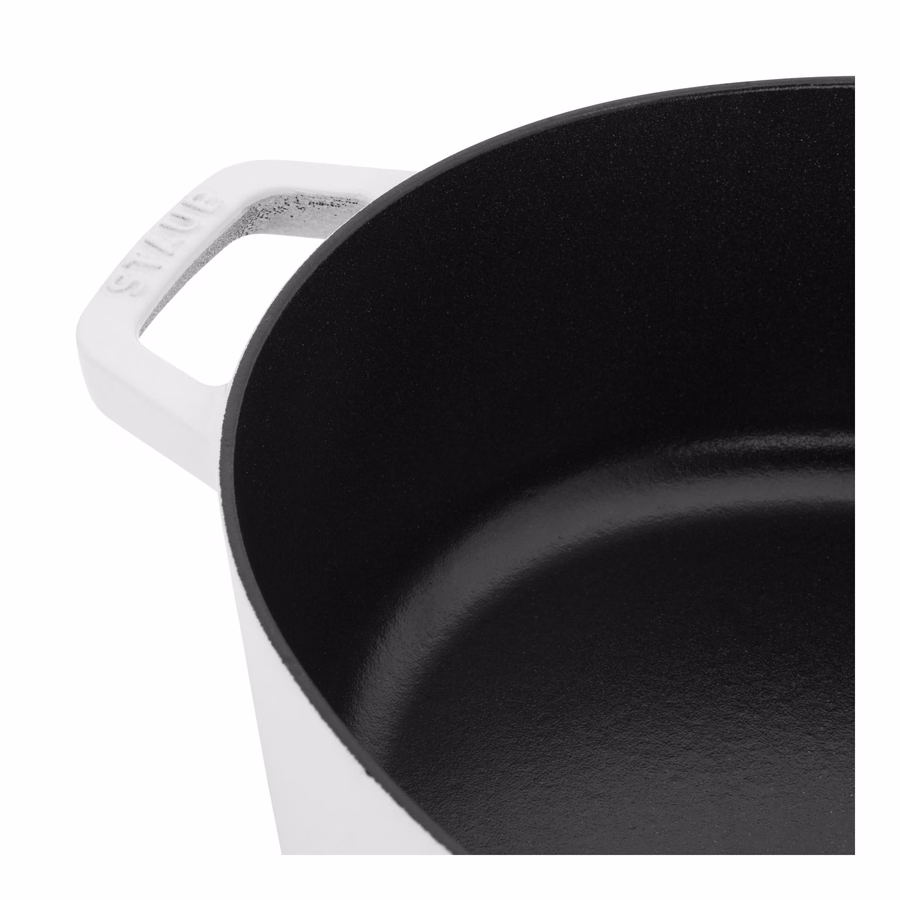 6.25 qt, Wide Oval Dutch Oven, Pure White