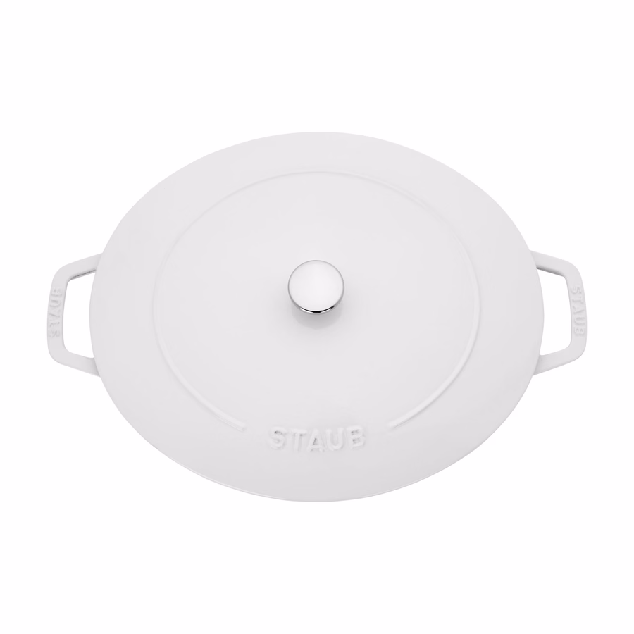 6.25 qt, Wide Oval Dutch Oven, Pure White