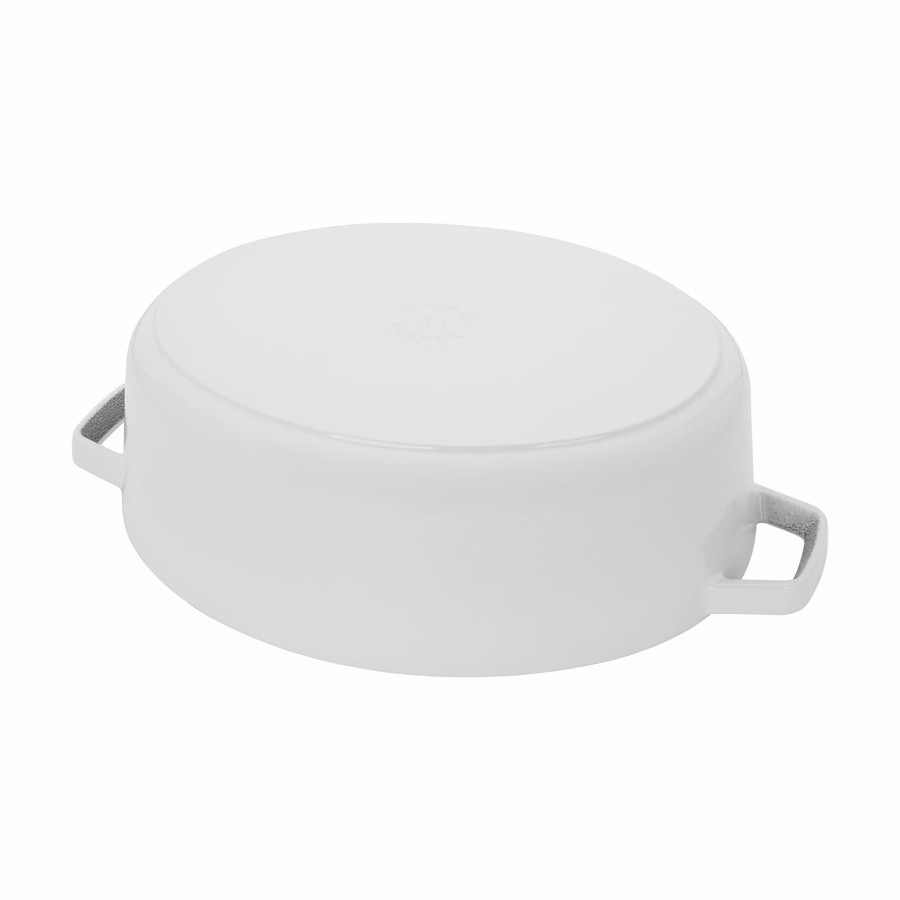 6.25 qt, Wide Oval Dutch Oven, Pure White
