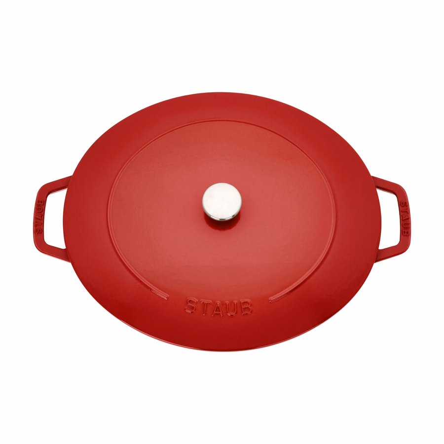 6.25 qt, Wide Oval Dutch Oven, Cherry