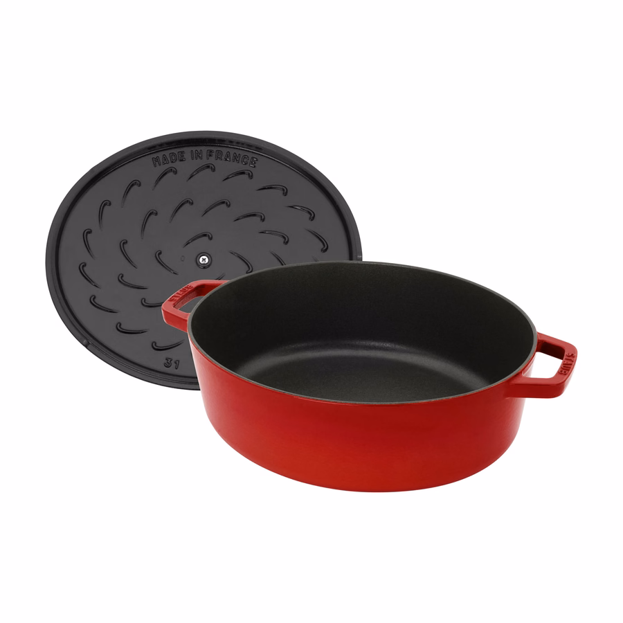 6.25 qt, Wide Oval Dutch Oven, Cherry