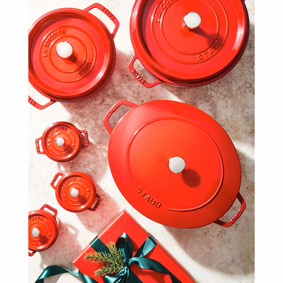 6.25 qt, Wide Oval Dutch Oven, Cherry