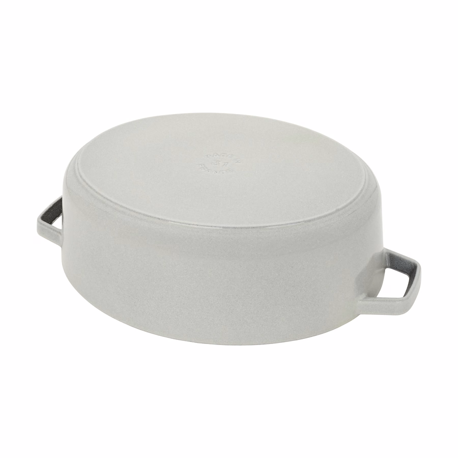 6.25 qt, Wide Oval Dutch Oven, White Truffle