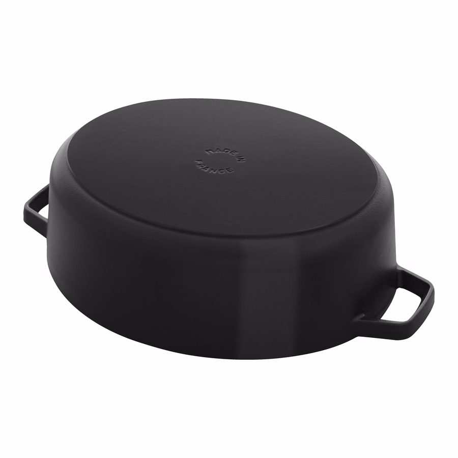6.25 qt, Wide Oval Dutch Oven, Matte Black