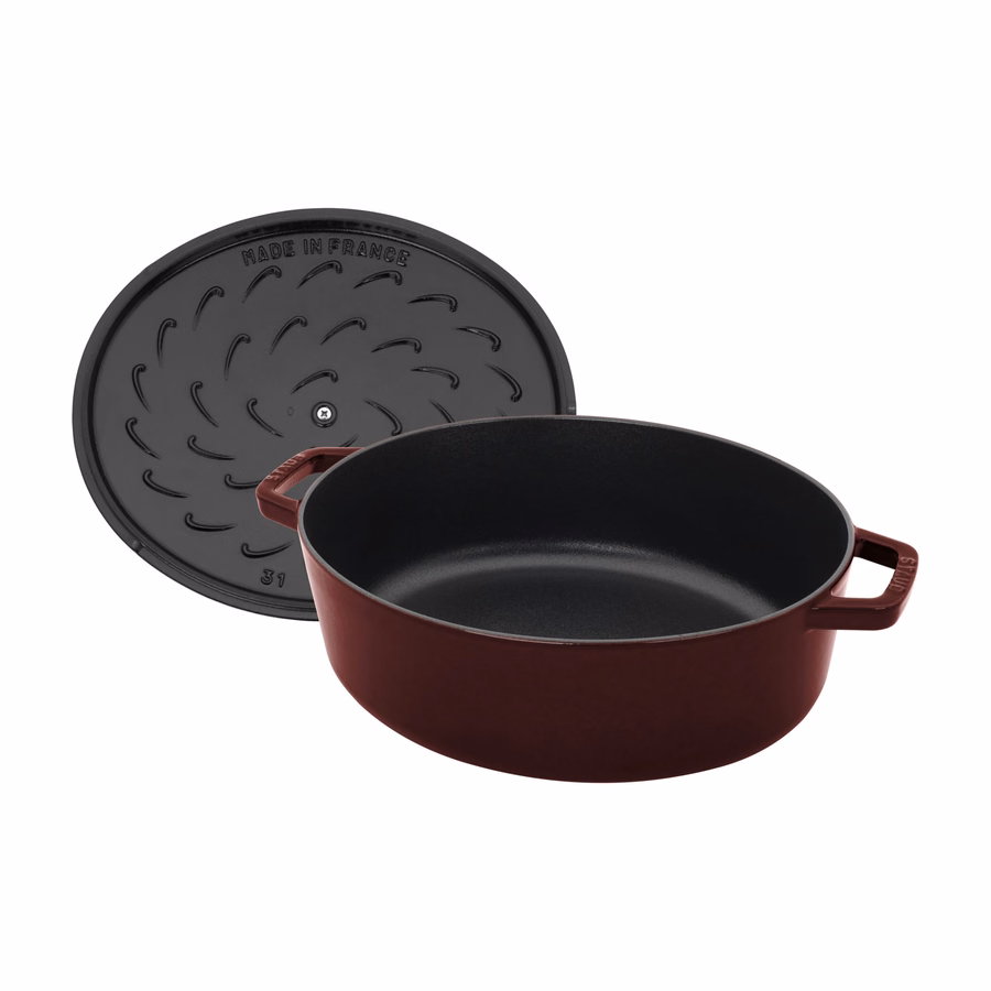 6.25 qt, Wide Oval Dutch Oven, Grenadine