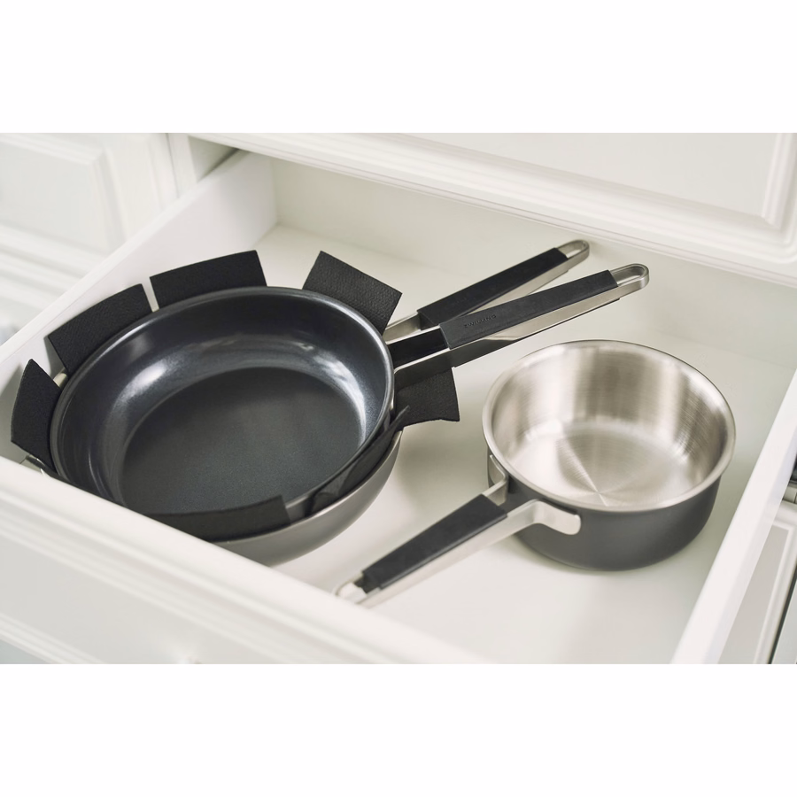 9.5-inch, 18/10 Stainless Steel, Frying Pan Ceramic Non-stick Coating