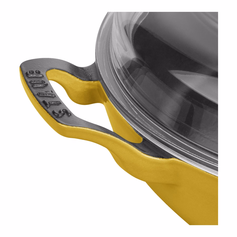 3.5 qt, Braiser With Glass Lid, Citron