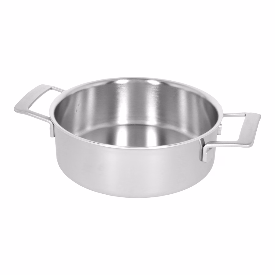 3.5 qt, Deep Sauté Pan With Double Handle And Lid