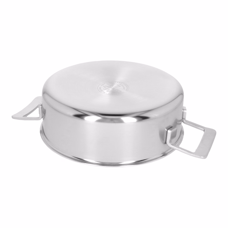 3.5 qt, Deep Sauté Pan With Double Handle And Lid