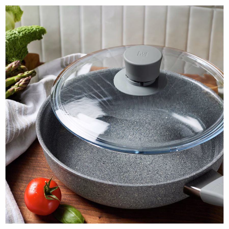 2.6 qt, Aluminum, Ceramic Nonstick Sauté Pan With Lid Ceramic Coating