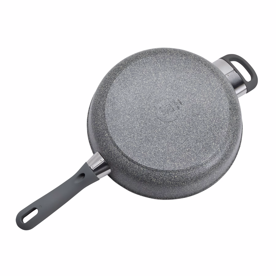3.9 qt, Aluminum, Ceramic Nonstick Sauté Pan With Lid And Helper Handle Ceramic Coating